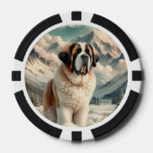 Bernhardiner Pokerchips (Vorderseite)