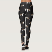 Bernhardiner-Silhouette-Muster Leggings (Rückseite)