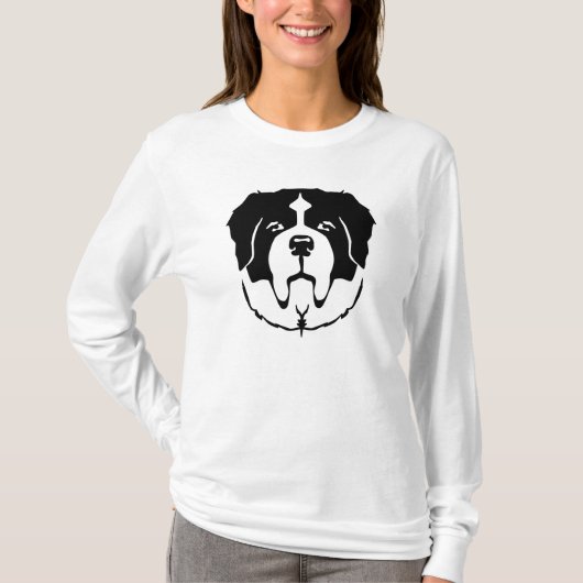 Bernhardiner stellen gegenüber T-Shirt (Vorderseite)
