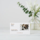 Bernhardiner-Visitenkarte Visitenkarte (Stehend Vorderseite)