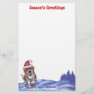 Bernhardiner-Weihnachten Briefpapier