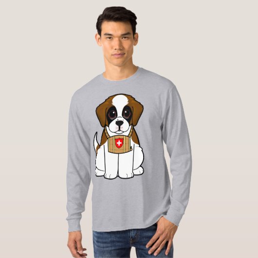 Bernhardiner-Welpe T-Shirt (Vorne ganz)