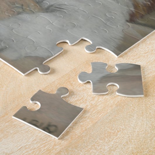 Bernhardiner-Welpen-Malerei Puzzle (Seite)