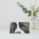 Bernhardiner-Welpen-Visitenkarte Visitenkarte (Stehend Vorderseite)