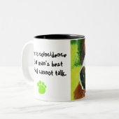 Bernhardiner Zweifarbige Tasse (Vorderseite Links)