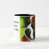 Bernhardiner Zweifarbige Tasse (Mittel)
