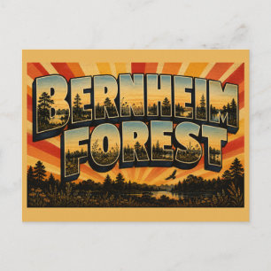 Bernheim Wald Kentucky Wald Prärielandschaft See K Postkarte