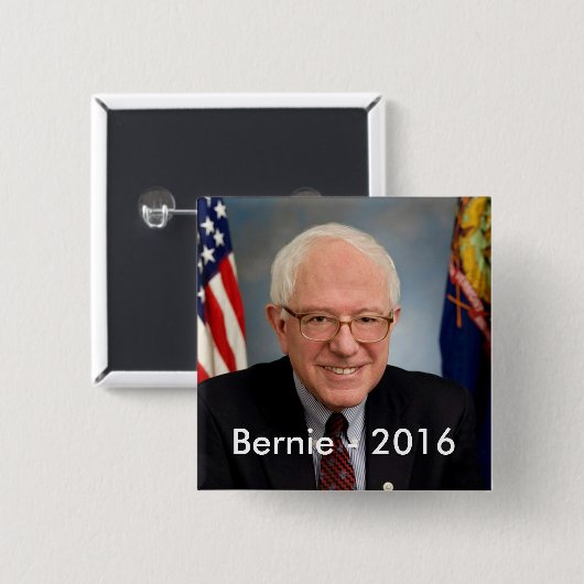Bernie 2016 button (Vorne & Hinten)