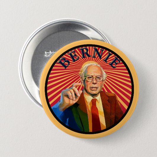 BERNIE 2016 BUTTON (Vorne & Hinten)