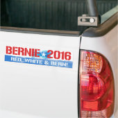 Bernie 2016 - Rotes Weiß und Bern- - Autoaufkleber (Auf Lkw)