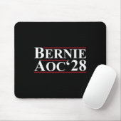 Bernie Aoc 2028 Bernie Sanders Alexandria Cortez Mousepad (Mit Mouse)