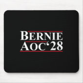 Bernie Aoc 2028 Bernie Sanders Alexandria Cortez Mousepad (Vorne)
