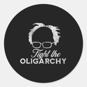 Bernie Aoc 2028 Kampf Oligarchie Bernie Sanders Pr Runder Aufkleber