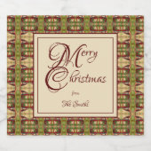 Bernie Christmas Alkoholflaschenetikett (Einzelnes Label)