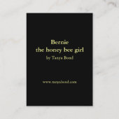Bernie - das Honigbienenmädchen Visitenkarte (Rückseite)