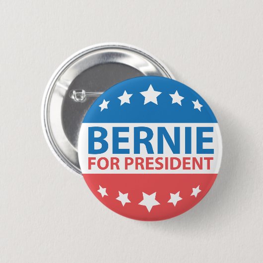 Bernie für Präsident Button (Vorne & Hinten)