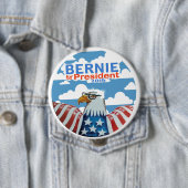 Bernie für Präsidenten 2016 Button (Beispiel)