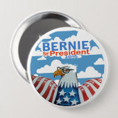 Bernie für Präsidenten 2016 Button (Vorne & Hinten)