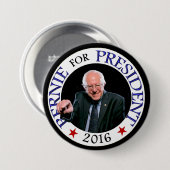Bernie für Präsidenten 2016 Button (Vorne & Hinten)