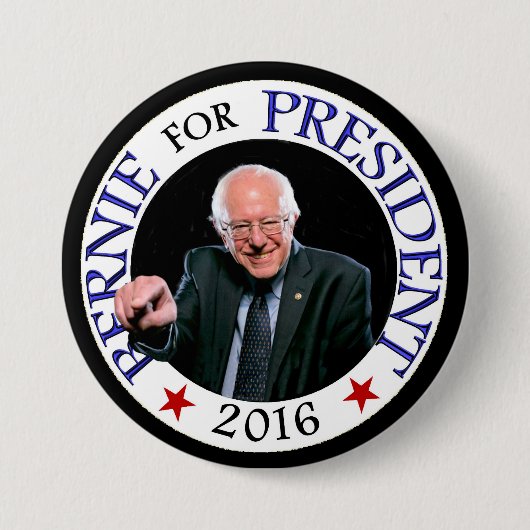 Bernie für Präsidenten 2016 Button (Vorderseite)
