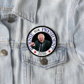 Bernie für Präsidenten 2016 Button (Beispiel)