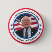 Bernie für Präsidenten Button (Vorderseite)