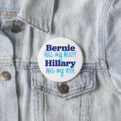 Bernie hat mein Herz, Hillary hat meinen Button (Beispiel)