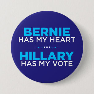 Bernie hat mein Herz, Hillary hat meinen Button
