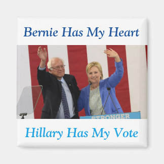 Bernie hat mein Herz, Hillary hat meinen Wählermag Magnet