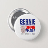 Bernie interessiert nicht sich für Ihre E-Mail Button (Vorne & Hinten)