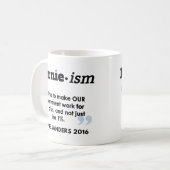 Bernie.ism Regierung für alle Kaffeetasse (Vorderseite Links)