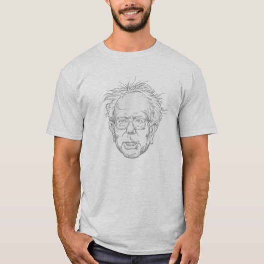 Bernie-Karikatur T-Shirt (Vorderseite)