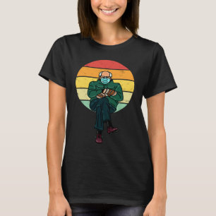 Bernie Mittens Meme Retro Einweihung Demokrat T-Shirt