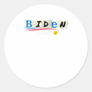 Bernie Now Settlement for Biden Meh Runder Aufkleber