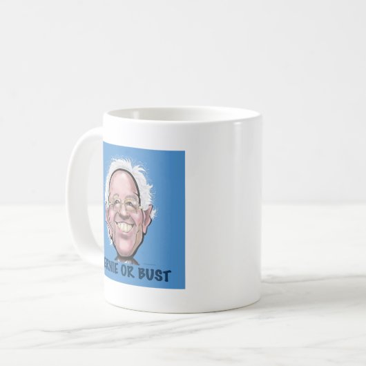 BERNIE ODER BUST KAFFEETASSE (Vorderseite Links)