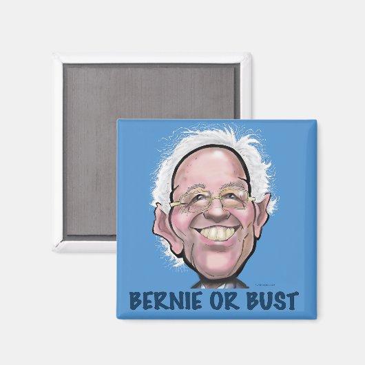 BERNIE ODER BUST MAGNET (Vorderseite/Rückseite)