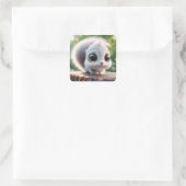 ‚Bernie‘ Quadratischer Aufkleber (Tasche)