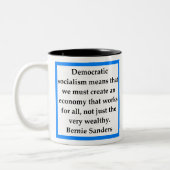 Bernie Samders Zitat Zweifarbige Tasse (Links)