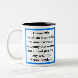 Bernie Samders Zitat Zweifarbige Tasse