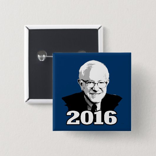 BERNIE SANDERS 2016 Kandidat Button (Vorne & Hinten)