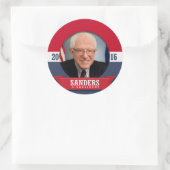 BERNIE SANDERS 2016 RUNDER AUFKLEBER (Tasche)