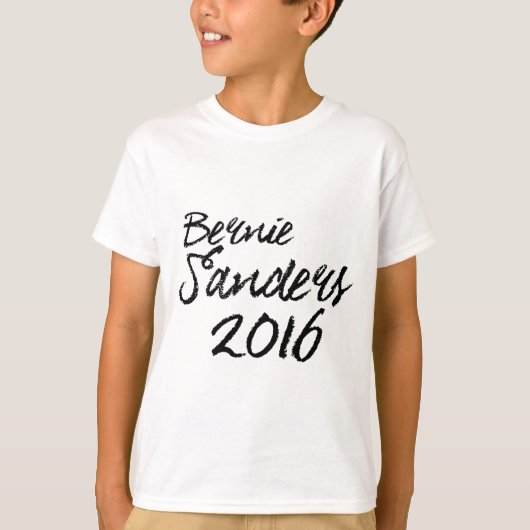 Bernie Sanders 2016 Unterschrift T-Shirt (Vorderseite)