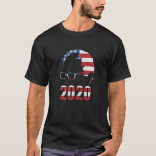 Bernie Sanders 2020 Bernie Hair and Glasses Usa F T-Shirt