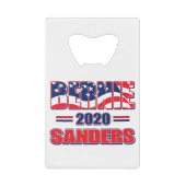 Bernie-Sanders-2020 Geldbeutel Flaschenöffner (Vorderseite)