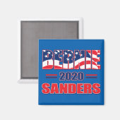 Bernie-Sanders-2020 Magnet (Vorderseite/Rückseite)
