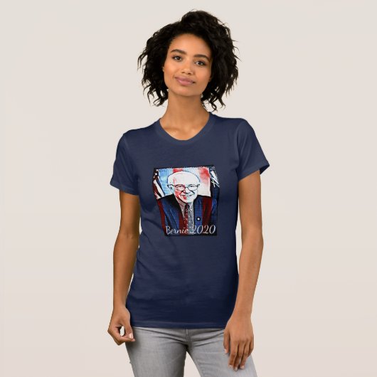 Bernie Sanders 2020 Support Digital Art Shirt (Vorne ganz)