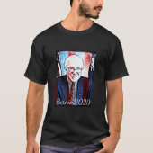 Bernie Sanders 2020 Support Digital Art Shirt (Vorderseite)