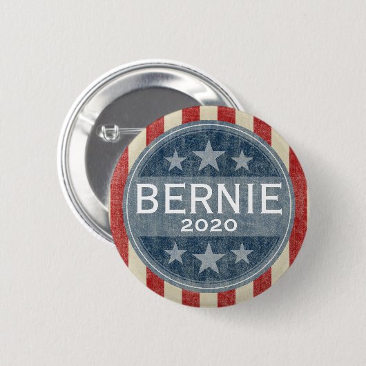 Bernie Sanders 202 - JAHR DER VERÄNDERUNG Button (Vorne & Hinten)