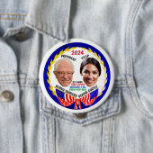 Bernie Sanders / AOC 2024 Button (Beispiel)