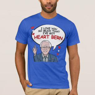 Bernie Sanders Begrüßung - Ich habe Herz Bern - -  T-Shirt